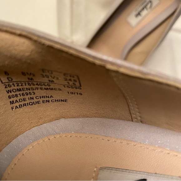 Clark women shoes, high heels, gray, pre owned - Picture 5 of 5